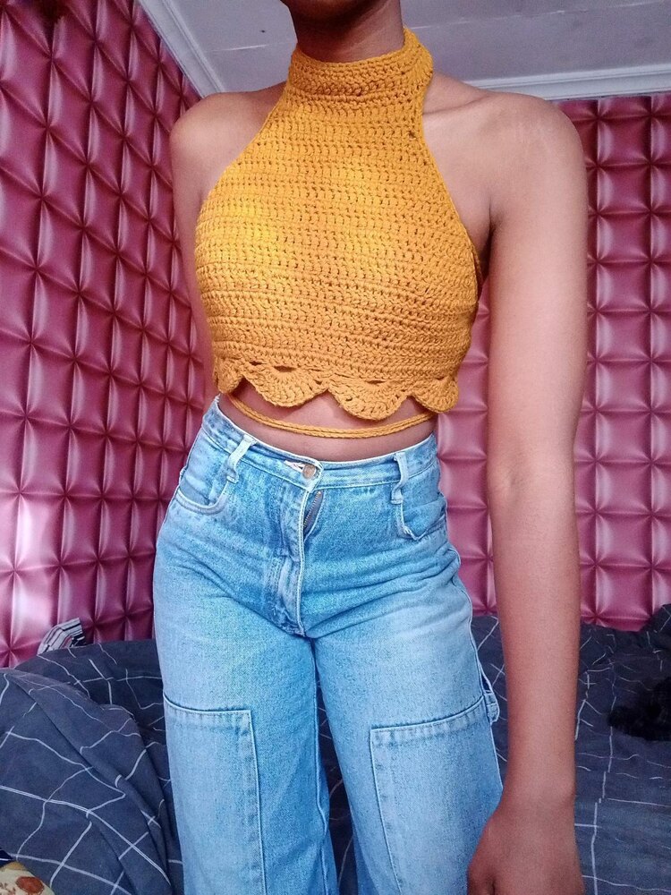 How To Crochet A Halter Crop Top