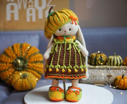 Crochet Toy Clothes Pattern - Outfit "Alice" for large toys