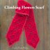 Climbing Flowers Scarf Best Crochet Gift -crochet pattern-