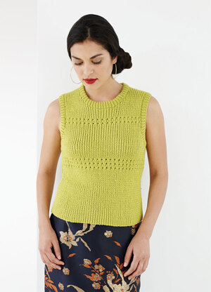 "Margarita Top" - Top Knitting Pattern For Women in Debbie Bliss Sita