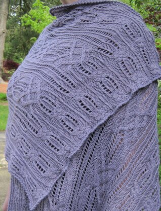 Hookset Cable Lace Shawl