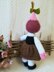 Toy Knitting Patterns -Knit doll Gir Radish