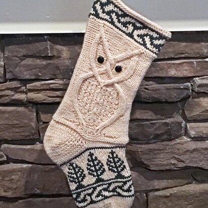 Celtic Owl Stocking