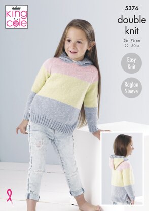 Sweaters in King Cole Cotton Top DK - 5376pdf - Downloadable PDF