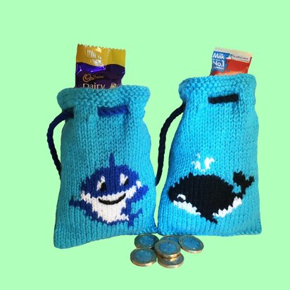 Whale and Shark gift bags - 2 sizes