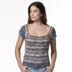 Bower Shell - Top Knitting Pattern for Women in Tahki Yarns Tandem
