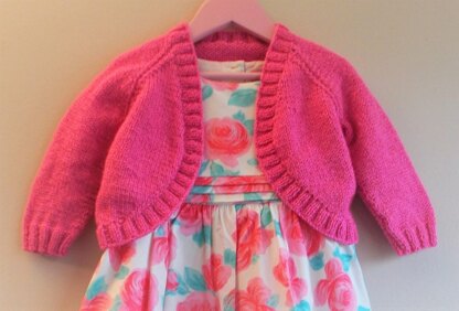 Pink Sparkle Girl's Bolero Jacket