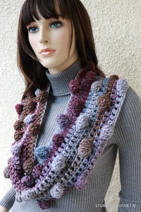 Chunky Bobble Cowl Scarf