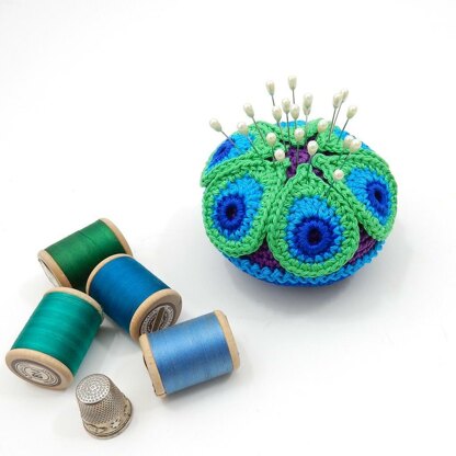 Peacock Feather Pin Cushion