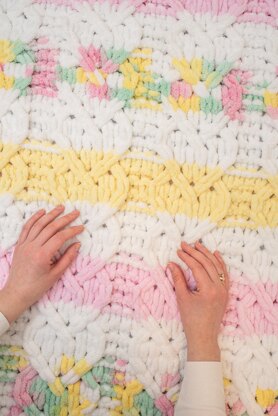 Heart Multicolor Blanket Pattern