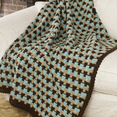 Country Tweed Afghan in Caron One Pound - Downloadable PDF