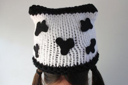 Knitted Cow Beanie