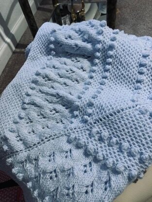 *One For The Boys* baby blanket knitting pattern