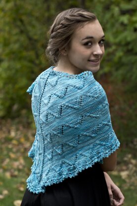 Skylark Shawl in Cascade Yarns Sunseeker Multis - DK375 - Downloadable PDF