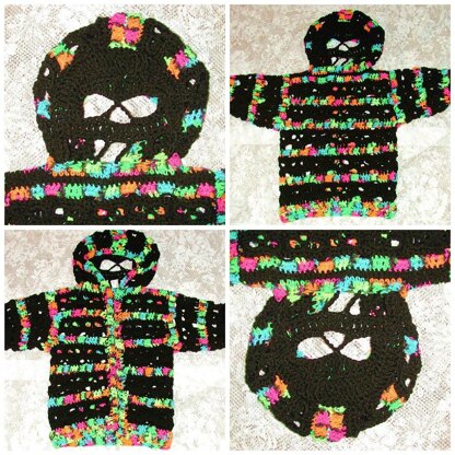 Children's Size  5 to 10 Bone Head Hoodie