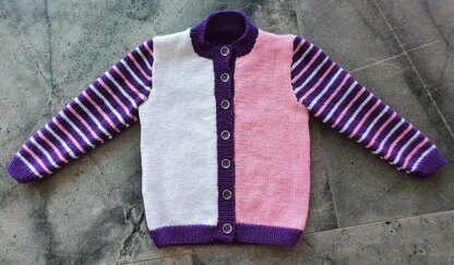 Phoebe - Child’s 8ply cardigan in three colours