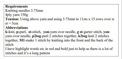 Bias Scarf Knitting Pattern #626