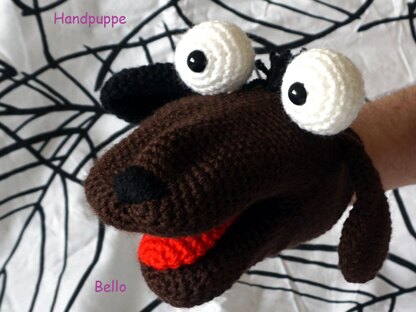 3x Amigurumi Häkelanleitungen für Handpuppen (Krokodil Kroki, Katze Molly & Hund Bello)