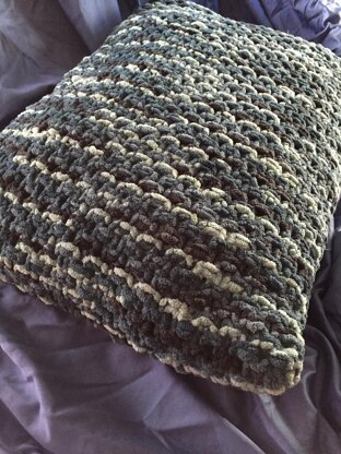 Old Growth Moss Stitch Throw Pillow