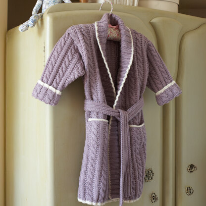 My First Dressing Gown - Knitting Pattern for Babies in Debbie Bliss Cashmerino DK