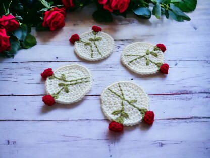 Red Rose Coaster