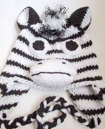 Zebra Hat knit