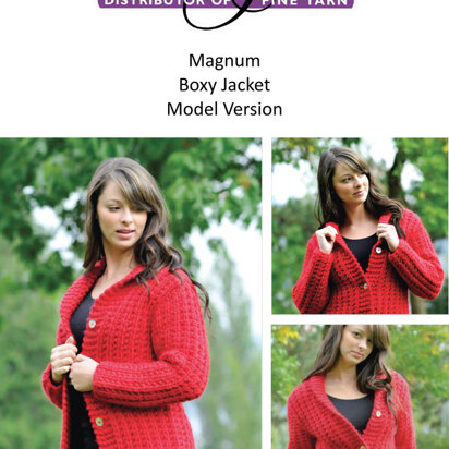 Cascade Yarns B122 Magnum Boxy Jacket (Free)