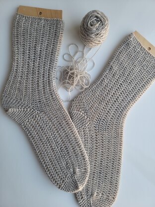 Flanken crochet socks