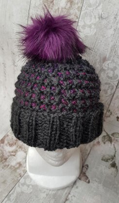 Blackberry Bobble Hat