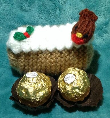 Christmas Yule Log Ferrero Choc Cover