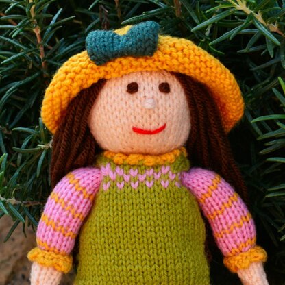 Tulip Rag Doll Knitting Pattern - Toy Knitting Pattern