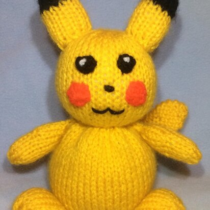 Pikachu Pokemon - knitting pattern