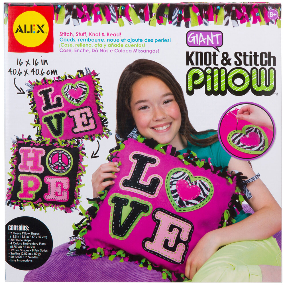 Alex Toys Giant Knot Stitch Pillow Kit 412803 LoveCrafts