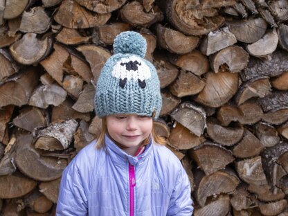 Sweet Sheep Pompom Hat Baby Children Women Toque