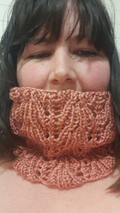 Rose gold cowl