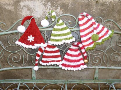 Long/Short Tailed Wee Willie Winkie Style Crocheted Christmas/ Winter Hat Pattern