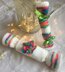 PDF Christmas star cracker and mini cracker tree & table decoration chocolate cover DK knitting pattern