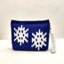 Snowflake Pouch with Wristlet