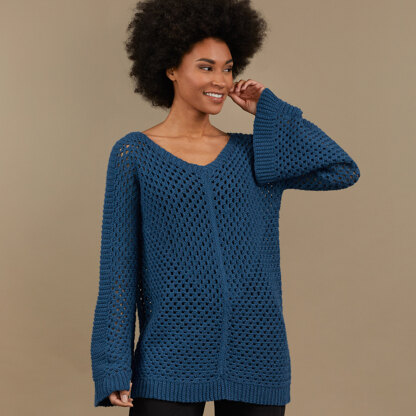 Beatty Pullover - Jumper Crochet Pattern for Women in Tahki Yarns Superwash Merino Worsted Twist