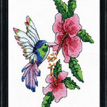 Design Works Hummingbird Counted Cross Stitch Kit - 5in x 7in