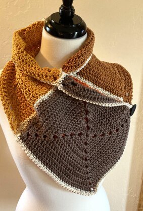 Colorful Button Cowl Crochet Pattern