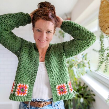 Lowrider cardigan pattern - US crochet terms