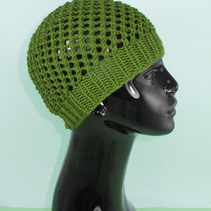 Simple Chunky Lacey Skullcap Hat