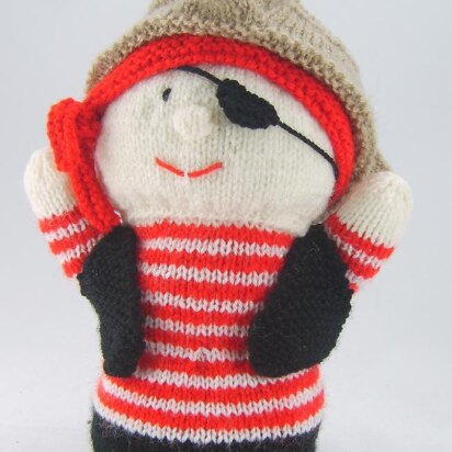 Pirate Puppet - knitting pattern