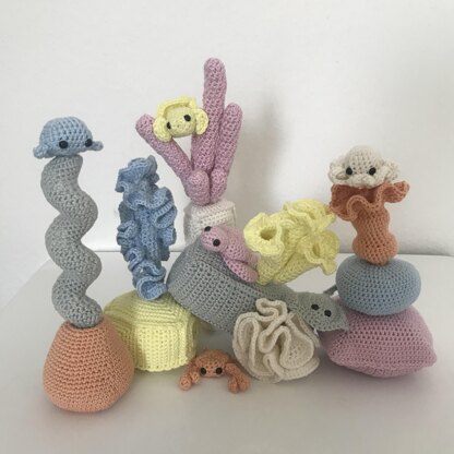 Coral with Fish Crochet Pattern