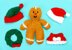 Gingerbread Man with Accessories