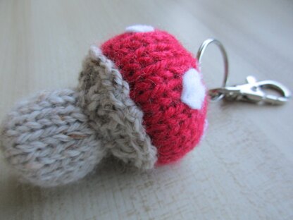 Toadstool Keyring