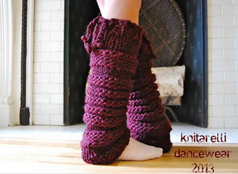 Easy Leg Warmers KNITTING PATTERN Beginners Knit Pattern for Kids