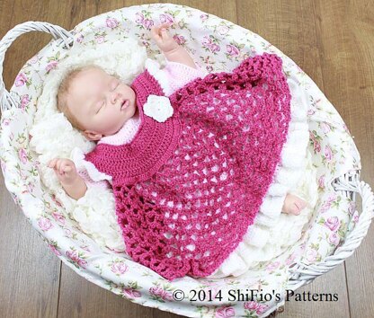 296-Plain Dress and 3 Pinafores Crochet pattern #296