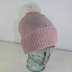 4 Ply Unisex Moss Stitch Bobble Beanie Circular